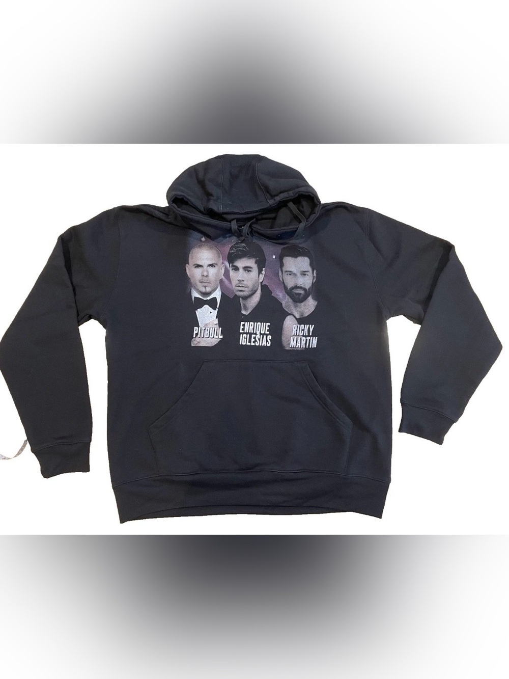 Pitbull Enrique Iglesias Ricky Martin Trilogy Tour Concert Hoodie XL Merch Latin